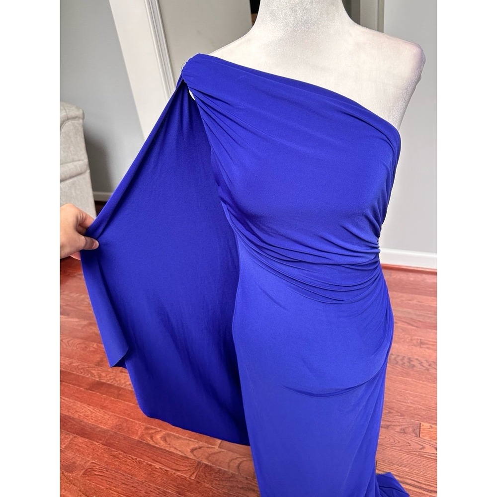 Lauren Ralph Lauren Green Label Black Tie Luxury Evening Gown Royal Blue - Picture 6 of 10